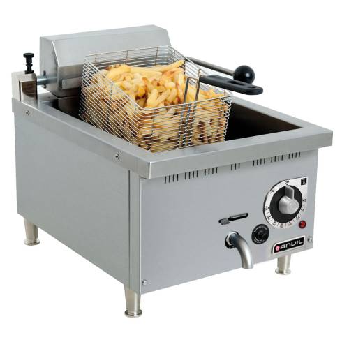 Fish Fryer - 1 x 10Lt - High Speed - 5.6Kw - Elec