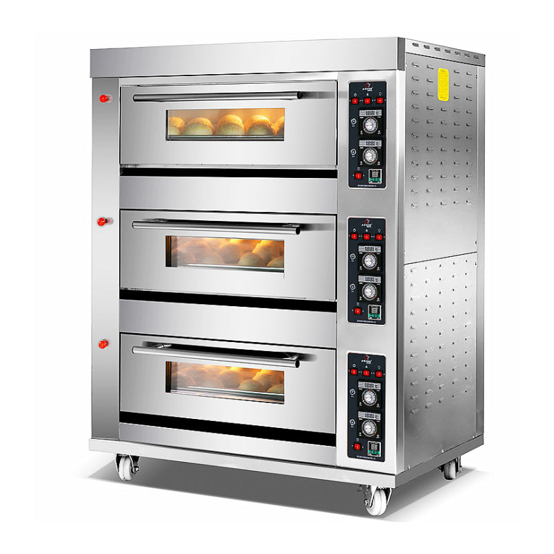 Triple Deck Gas Oven - 6 Tray