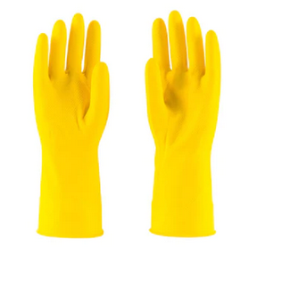 Yellow Household Gloves (One Pair)
