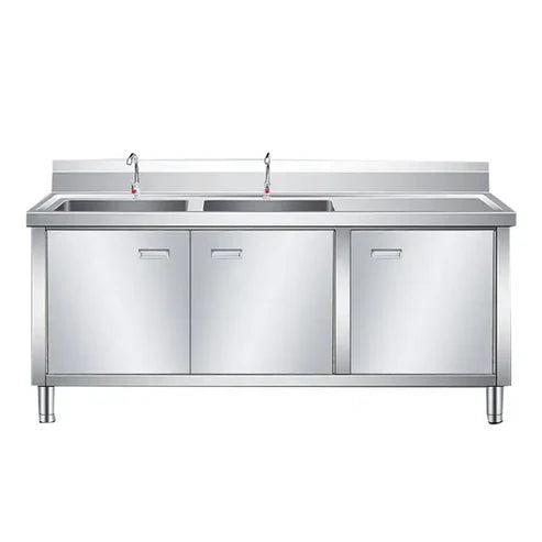 Double Bowl Sink Cabinet - 1700mm x 700mm x 900mm