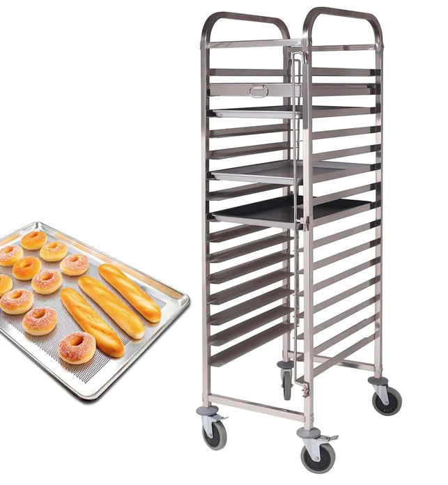 15 Tier Gastronorm Tray-Stainless Steel Trolley