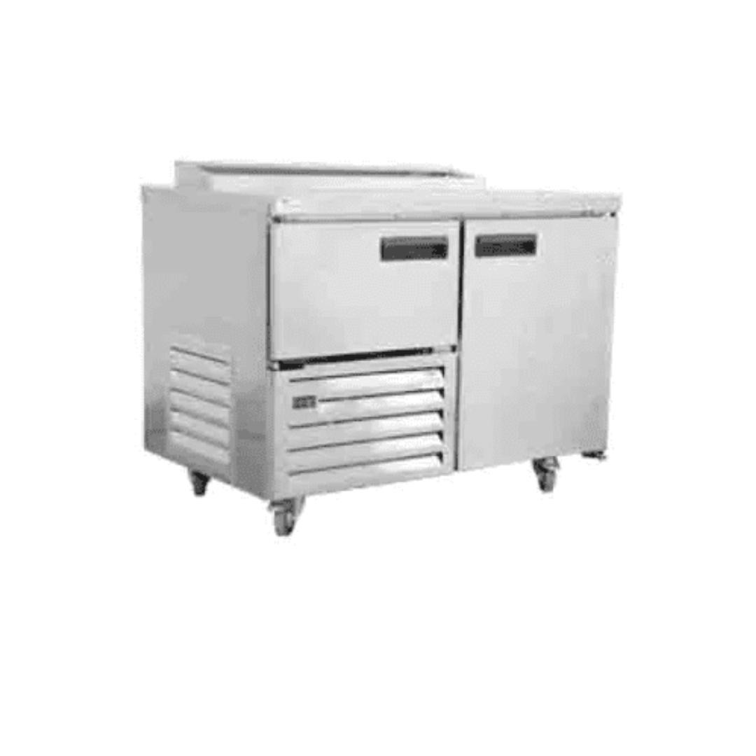 Stainless Steel Door Plain Top Underbar Fridge 900 x 1180 x 750 CES