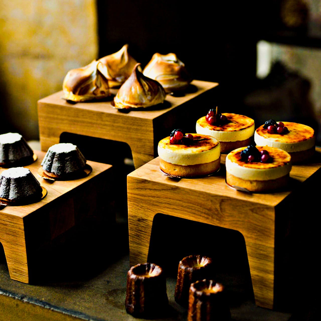 Wood Bench/Patisserie Risers