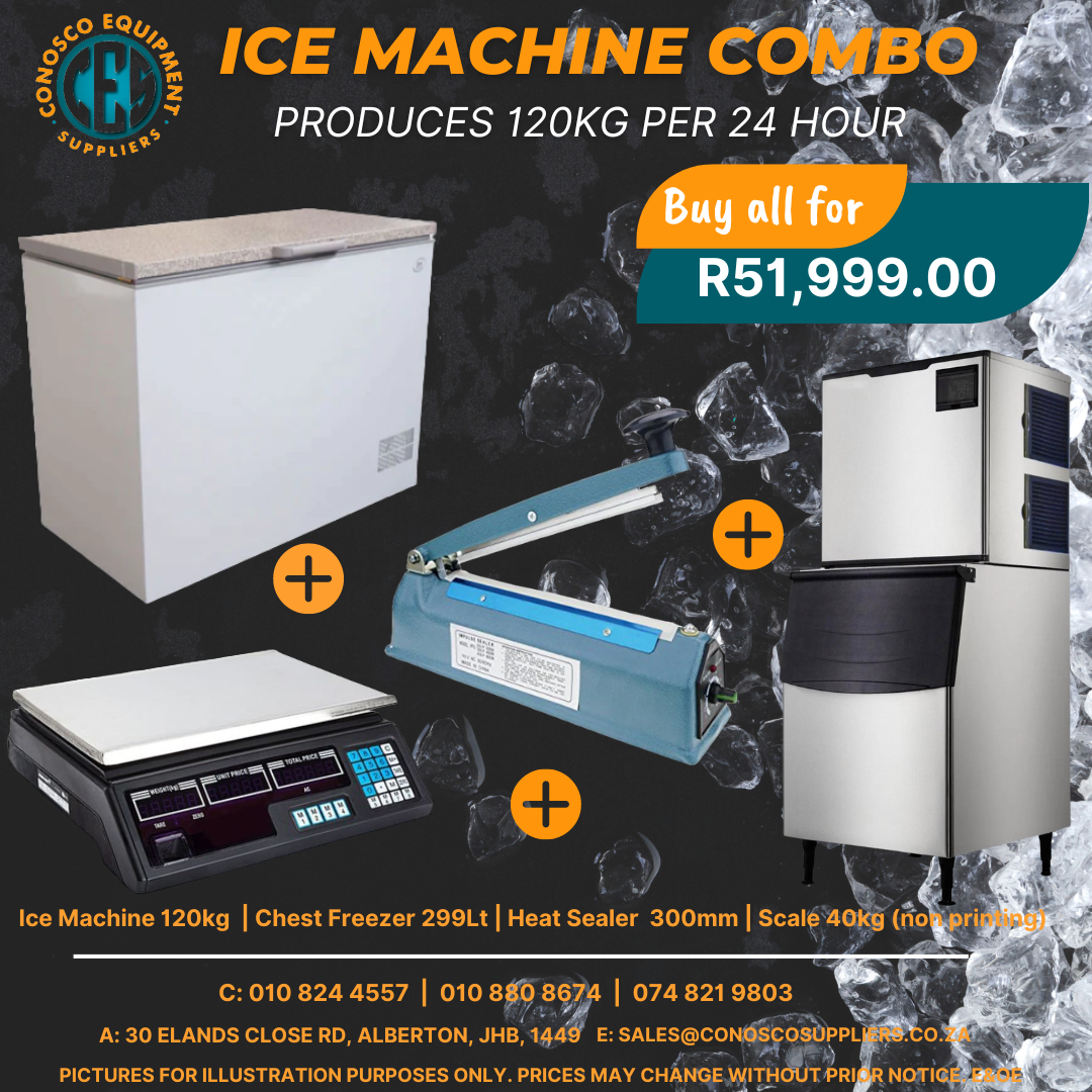 Ice Machine Combo - 120Kg/24hr