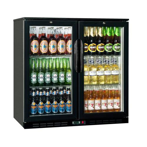 Back Bar Cooler - Double Hinged Door