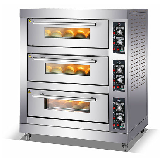 OMEGA Triple Deck Electric Oven - 9 Tray