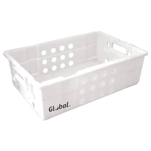 Freezer Crate Plastic - Vented - 600 x 400 x 188mm - QUANTITY OF 5