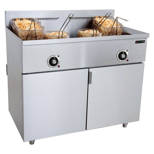 Fish Fryer Anvil - 2 x 20Lt - High Speed - 33Kw - Elec