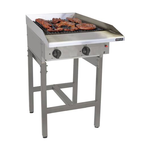 Gas Griller Anvil - 4 Burner Radiant - Free Standing