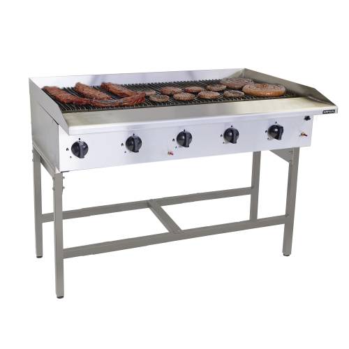 Gas Griller Anvil - 10 Burner Radiant - Free Standing