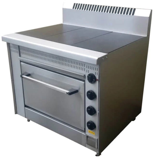 Solid Top 3 Plate Stove w/ Electric Oven