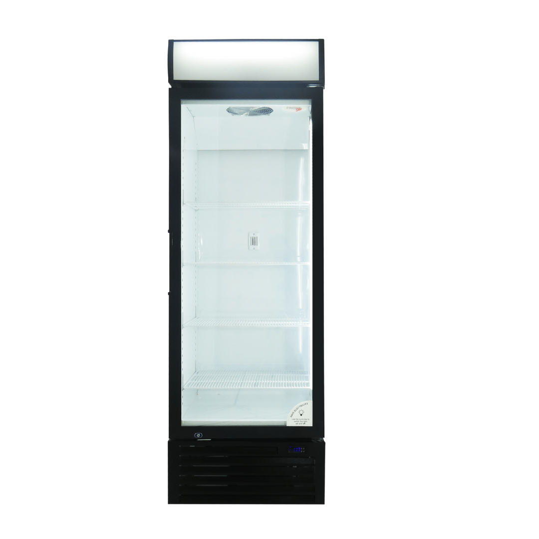 Beverage Cooler Hinged Door - 451Lt - With Header Panel