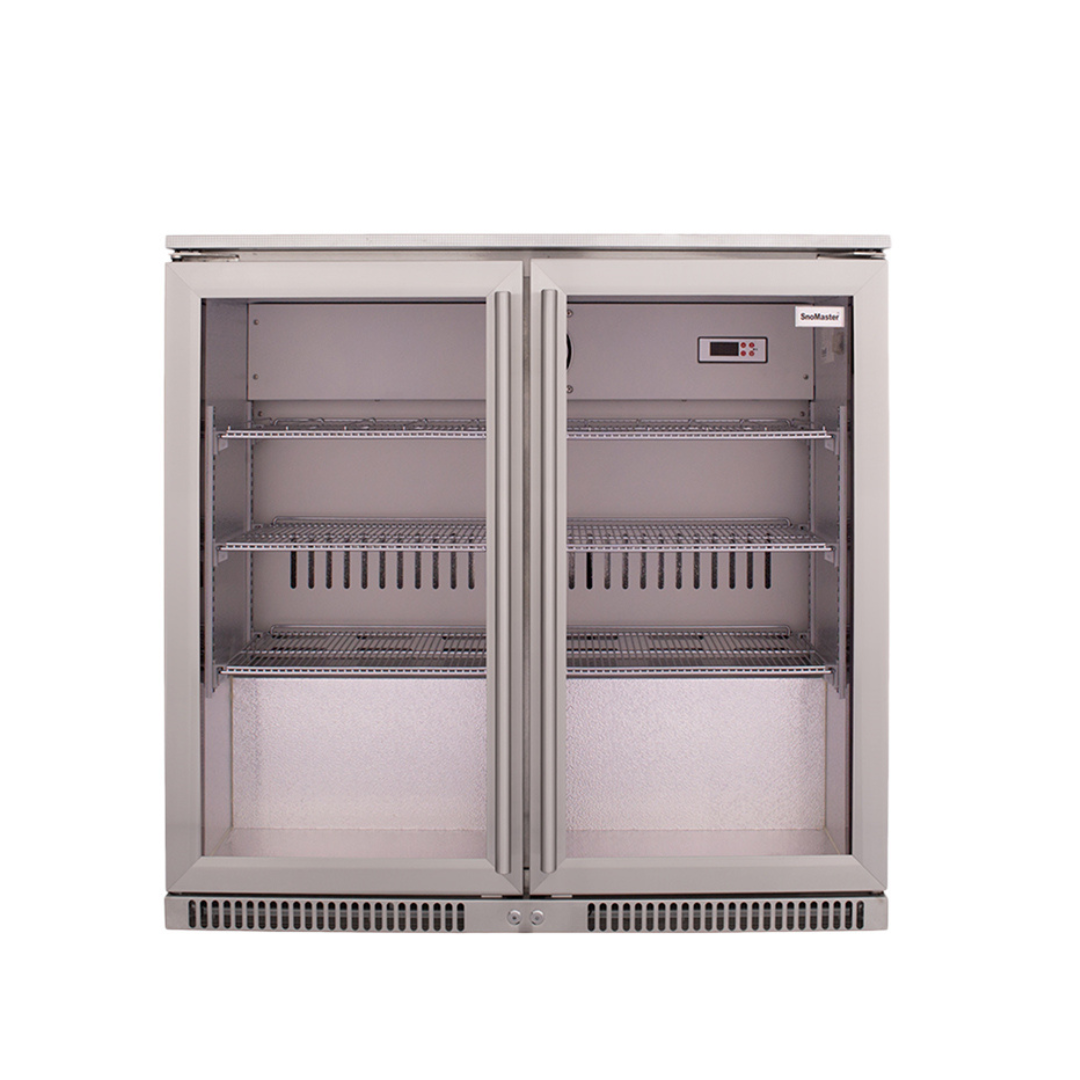 Double Swing Door Under Counter Beverage S/Steel -  220L