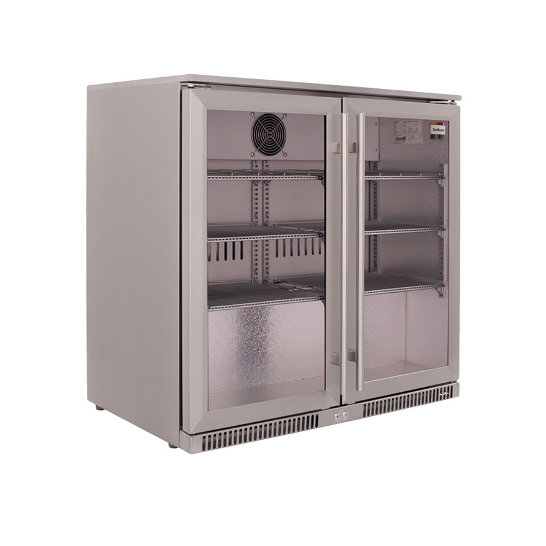 Double Swing Door Under Counter Beverage S/Steel -  220L