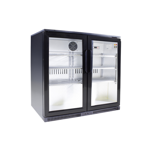 Double Swing Door Under Counter Beverage  -  220L