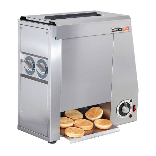 Vertical Bun Toaster - Single Shot - 22 Buns Per Min