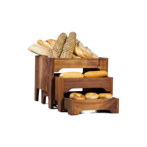 Wood Three Tier Bread Stand (395 X 395 X 330Mm – Complete)