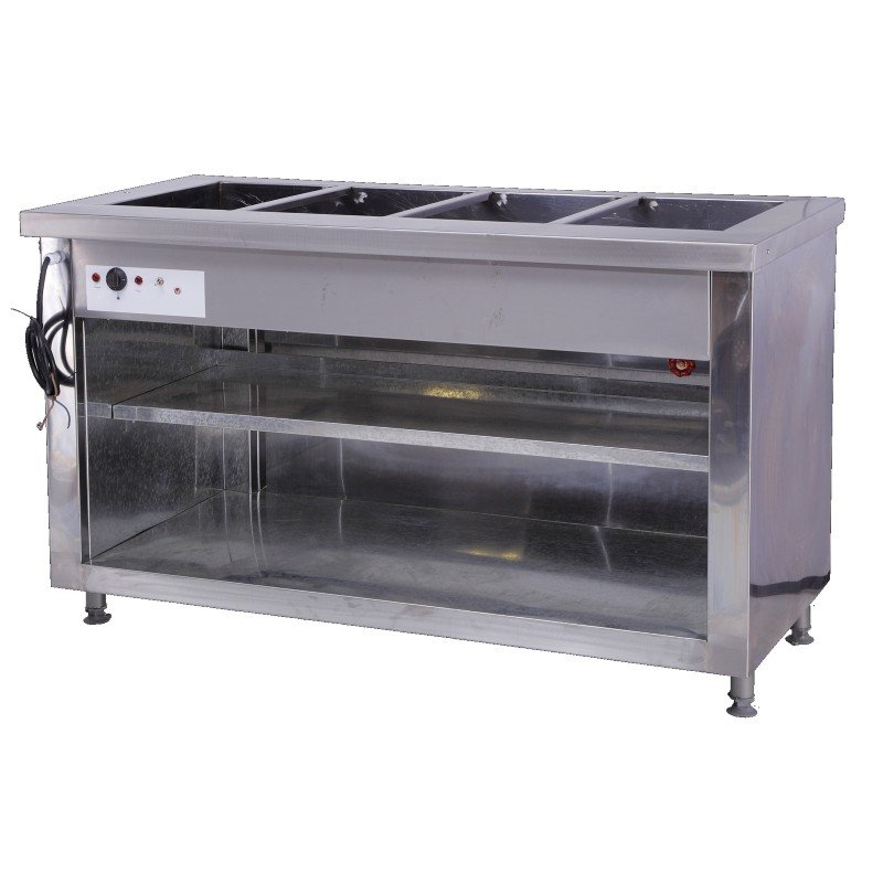 4 Division Bain Marie Floor Model - No Doors