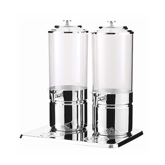 Double Stainless Steel Juice Dispenser - (2x) 7Lt