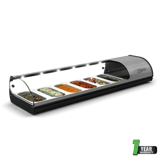 Cold Food Bar – 6 Insert – Silver