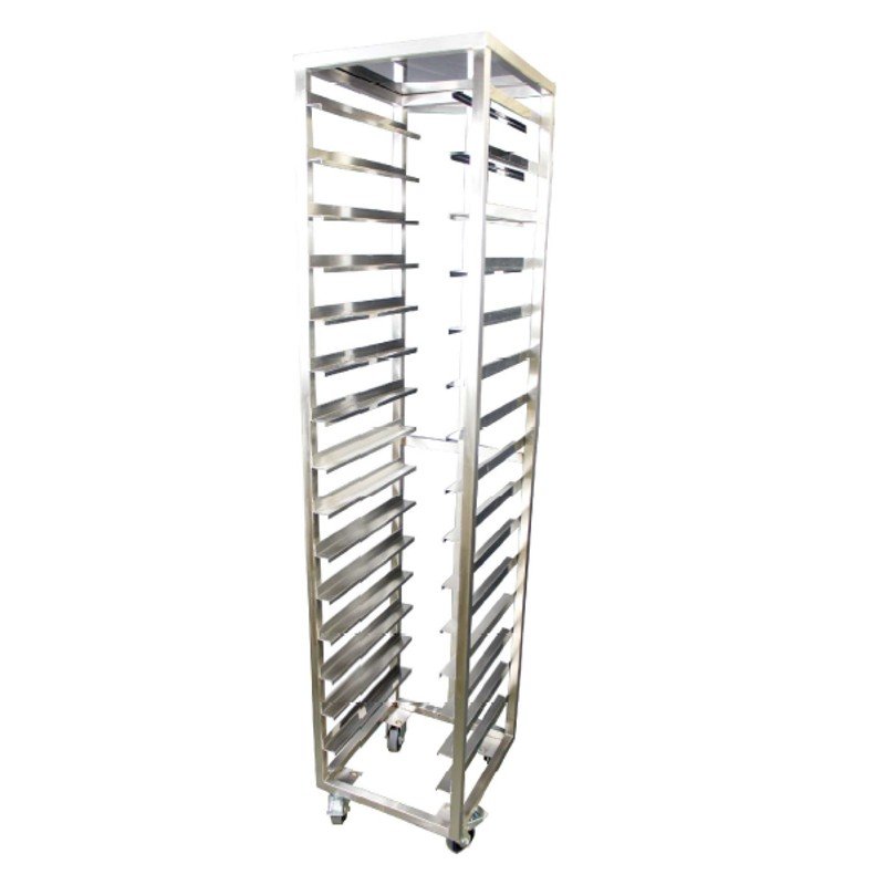 30 Tier Gastronorm -Stainless Steel Trolley (430) on Castors