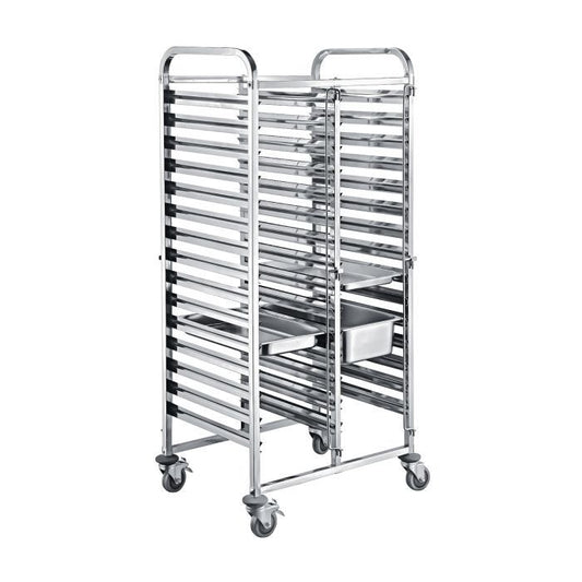 16 Tier Double Rack Trolley