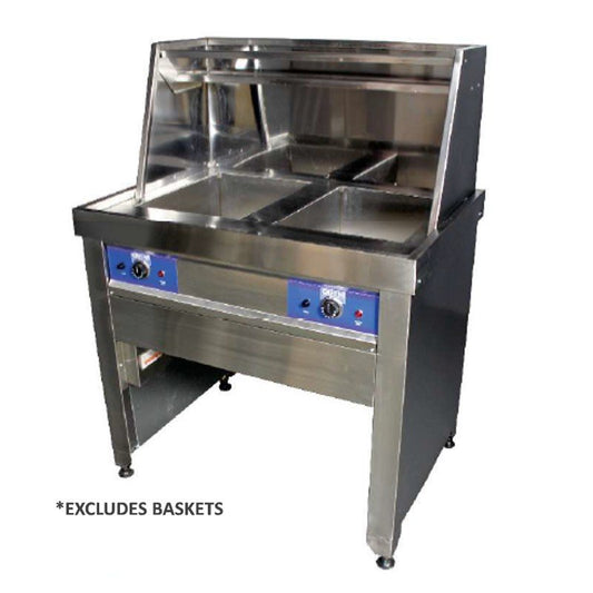 Hotel Model Fryer 380V - Floor Standing - 2X20 Liter Fryer (12Kw Per Pan)