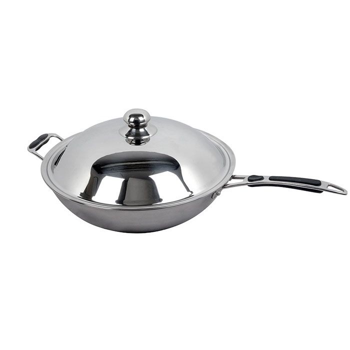 Induction Wok Pan with Lid