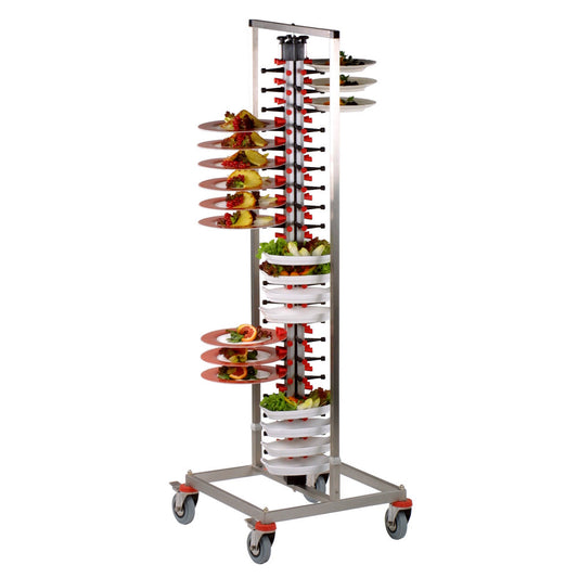 Mobile Plate Rack For 84 Plates