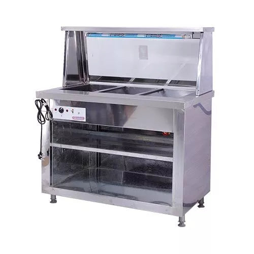 Bain Marie 3 Division -With Sneeze Guard