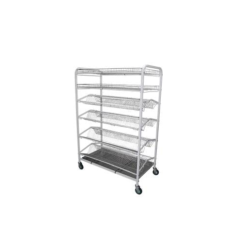 Crockery Rack Mobile 600 Piece Free Standing (1130 x 600 x 1700mm)