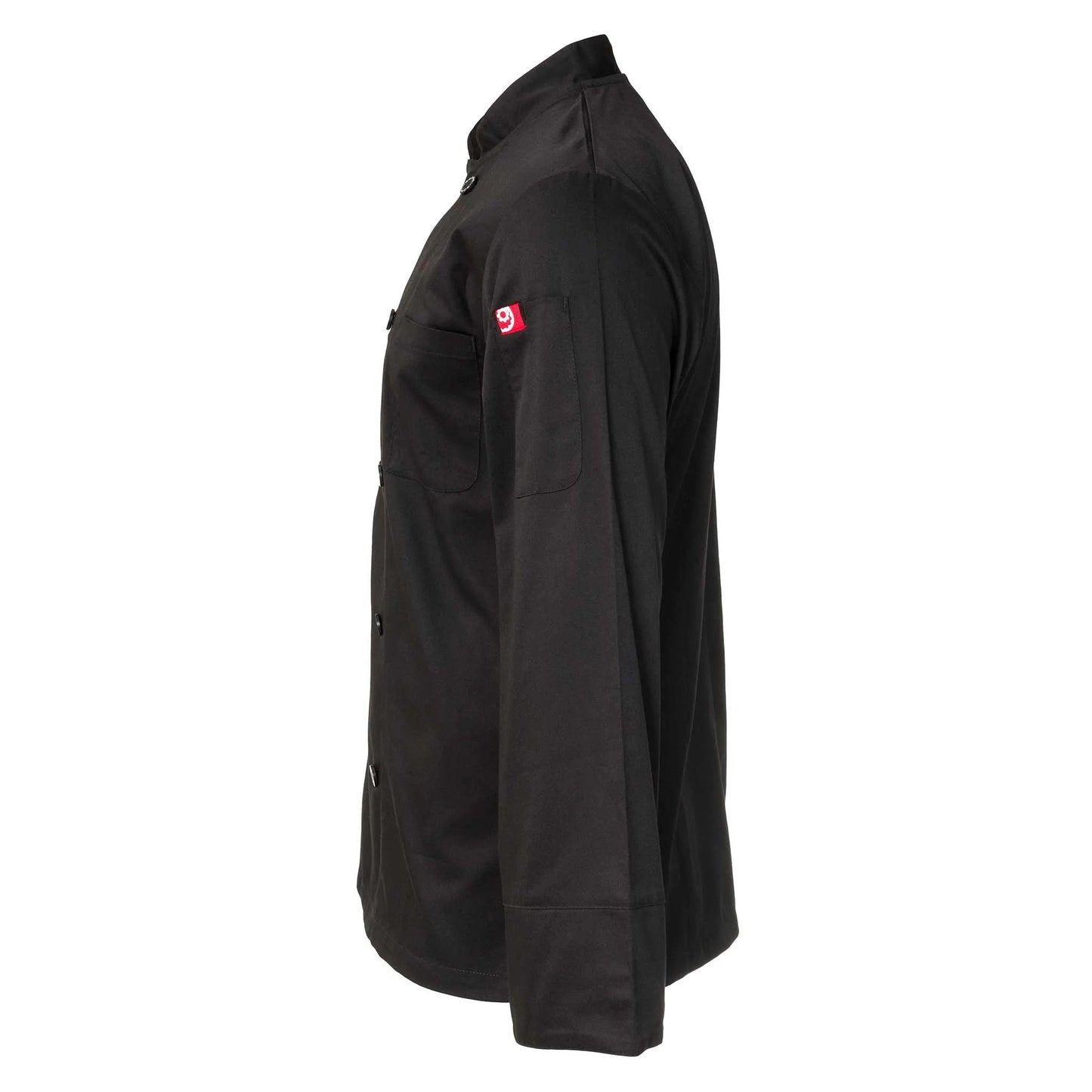 Long Sleeve Double-Breasted Chef Jacket (BLACK)