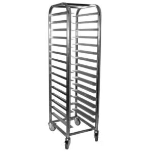 15 Tier Mobile Trolley - Stainless Steel