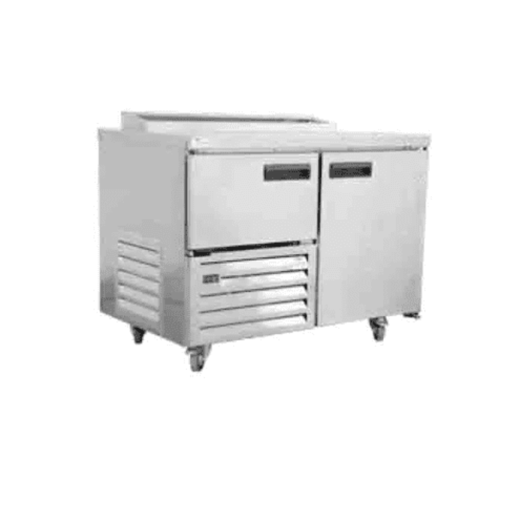 Stainless Steel Door Plain Top Underbar Fridge - 900 x 1180 x 750