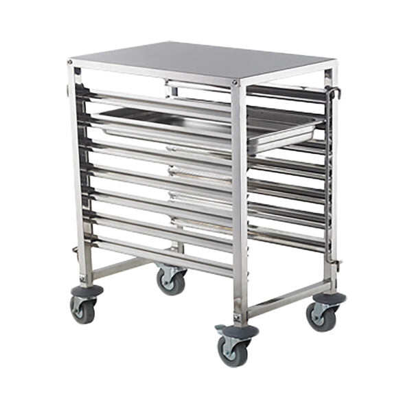 7 Tier Mobile Working Table S/Steel